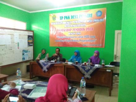 Workshop Pendidik PAUD Wilayah Desa Imogiri