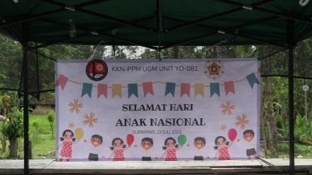 Peringatan Hari Anak Nasional di Kampung Sawah Durimanis- KKN PPM UGM 2022 YO081